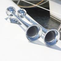 Marinco - Marinco 24V Chrome Plated Dual Trumpet Air Horn - Image 2