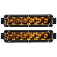 RIGID Industries - RIGID Industries 6" SR-Series SAE Compliant Fog Light - Black w/Yellow Light - Image 1