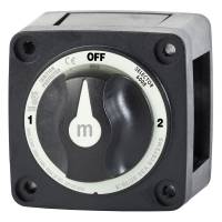 Blue Sea Systems - Blue Sea 6008200 m-Series Selector 3 Position Battery Switch - Black - Image 1