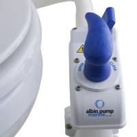Albin Pump Marine - Albin Pump Marine Toilet Manual Compact Low - Image 2