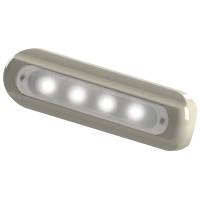 TACO Marine - TACO 4-LED Deck Light - Flat Mount - White Housing - Image 1