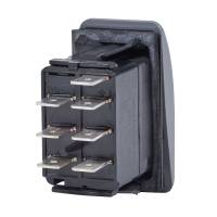 Blue Sea Systems - Blue Sea 7939 Contura II Switch DPDT Black - ON-ON - Image 2