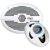 Boss Audio - Boss Audio MR690 6" x 9" Oval Marine Speakers - (Pair) White - Image 1