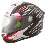Fly Racing - Fly Racing Luxx Shock Helmet - F73-8311M FTC-1 - Matte/Black/White/Red - Medium - Image 1