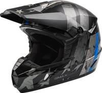 G-Max - G-Max MX-46 Patriot Helmet - D3466074 - Matte Black/Gray/Blue - Small - Image 1