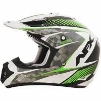 AFX - AFX FX-17 Factor Helmet - 01104519 - Pearl White/Green Gloss Factor - Large - Image 1