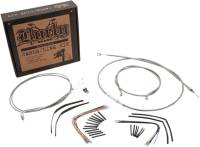 Burly Brand - Burly Brand Extended Cable/Brake Line Kit for 18in. Gorilla Handlebars - Stainless Steel - B30-1096 - Image 2