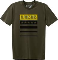Alpinestars - Alpinestars National T-Shirt - 123072104690XL - Military - X-Large - Image 1