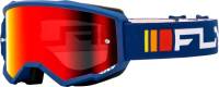 Fly Racing - Fly Racing Zone Youth Goggles - 37-51521Y - Navy/White/Red Mirror Smoke Lens - OSFM - Image 1
