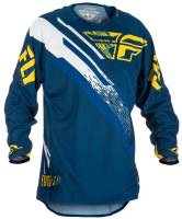 Fly Racing - Fly Racing Evolution 2.0 Youth Jersey - 371-221YX - Navy/Yellow/White - X-Large - Image 1