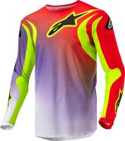 Alpinestars - Alpinestars Fluid Lucent Jersey - 3763724-2029-M - White/Neon Red/Yellow Fluo - Medium - Image 1