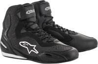 Alpinestars - Alpinestars Faster-3 Rideknit Riding Shoes - 2510319-10-14 - Black - 14 - Image 1