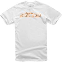 Alpinestars - Alpinestars Blaze Youth T-Shirt - 308720002040XS - White/Orange - X-Small - Image 1