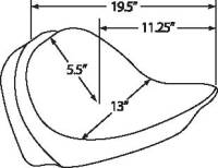 Drag Specialties - Drag Specialties Solo Seat with Optional EZ Glide Backrest System - Smooth - 0802-0806 - Image 5