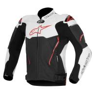 Alpinestars - Alpinestars Atem Leather Jacket - 310651512354 - Black/White - 44 - Image 1