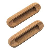 Whitecap - Whitecap Teak Oblong Drawer Pull - 4-1/16"L - 2 Pack - Image 1