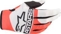 Alpinestars - Alpinestars Radar Gloves - 3561822-2537-S - Off White/Red Fluo/Blue - Small - Image 1