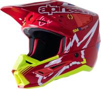 Alpinestars - Alpinestars SM5 Action Helmet - 8306122-3325-LG - Red/White/Yellow - Large - Image 1