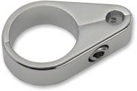 Drag Specialties - Drag Specialties Chrome Die-Cast Cable Guide - Single Throttle Cable Clamp 1in. - 11-0051-SC1 - Image 1