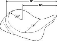 Drag Specialties - Drag Specialties Solo Front Seat - Mild Stitch - 0801-0493 - Image 8