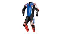 Alpinestars - Alpinestars Racing Absolute V2 Leather Suit - 3156323718352 - Metallic Blue/Black/White/Red Fluo - 42 - Image 1