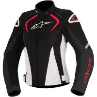 Alpinestars - Alpinestars Stella T-Jaws Womens Waterproof Jacket - 3211017123L - Black/White/Red - Large - Image 1