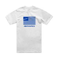 Alpinestars - Alpinestars Flag CSF T-Shirt - 1214-73130-2072-S - White/Blue - Small - Image 1