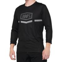 100% - 100% Airmatic 3/4 Sleeve Jersey - 40018-00001 - Black - Medium - Image 1
