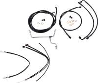 Burly Brand - Burly Brand Handlebar Cable/Line Install Kit - Black - B30-1184 - Image 1