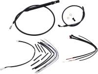 Burly Brand - Burly Brand Black Vinyl Handlebar Cable & Brake Line Kit for Jail Bars - 14in. - B30-1253 - Image 1
