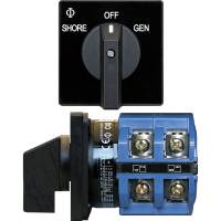 Blue Sea Systems - Blue Sea 9011 Switch, AV 120VAC 65A OFF +2 Positions - Image 1