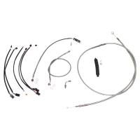 Magnum - Magnum Stainless Steel Handlebar Installation Kit with Chrome Fittings for 12-14in. Ape - 589941 - Image 1