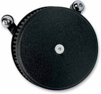 Arlen Ness - Arlen Ness Billet Sucker Stage I Air Filter Kit with Steel Cover - Smooth Black - Red Filter - 18-328 - Image 2