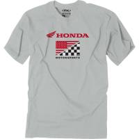 Factory Effex - Factory Effex Honda Flag T-Shirt - 27-87314 - Light Gray - Large - Image 1