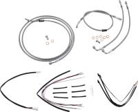 Burly Brand - Burly Brand Handlebar Cable/Line Install Kit - Stainless Steel - B30-1155 - Image 1