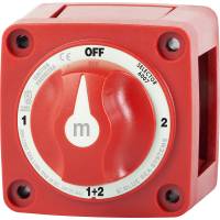 Blue Sea Systems - Blue Sea 6007 m-Series (Mini) Battery Switch Selector Four Position Red - Image 1