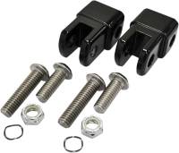 LA Choppers - LA Choppers Early-Style Footpeg Mount Adapters - Black - LA-7202-01B - Image 1