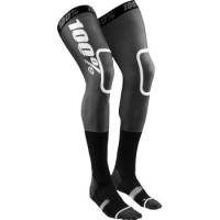 100% - 100% Knee Brace Moto Socks - 20052-00001 - Rev Black/ White - SM-MD - Image 1