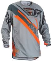 Fly Racing - Fly Racing Evolution 2.0 Jersey - 371-228S - Gray/Orange/Black - Small - Image 1