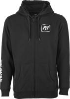 Fly Racing - Fly Racing Fly Lite Zip Up Hoodie - 354-0170M - Black/White - Medium - Image 1