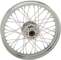 Drag Specialties - Drag Specialties Laced 40 Spoke Front Wheel - 19x2.5 - Chrome (Single Disc) - 0203-0633 - Image 2