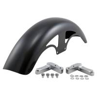 Klock Werks - Klock Werks Tire Hugger Series P-Tom Front Fender with Chrome Mounting Blocks for 19in. Wheels - KW05-06-0007-C - Image 1