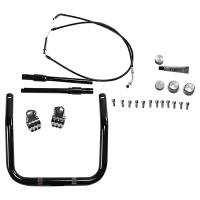 Klock Werks - Klock Werks Klip Hanger Handlebar Kit - 5in. End Rise - Black/Chrome - KW06-01-9011-BC - Image 1