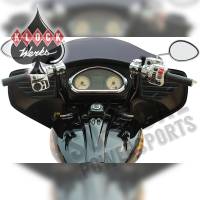 Klock Werks - Klock Werks Klip Hanger Handlebar Kit - 5in. End Rise - Black/Chrome - KW06-01-9011-BC - Image 5