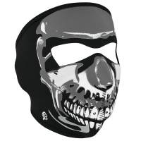 Zan Headgear - Zan Headgear Full Face Mask - WNFM023 - Chrome Skull - OSFM - Image 1