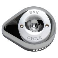 S&S Cycle - S&S Cycle Stealth Air Cleaner Covers - Slasher Teardrop - Chrome - 170-0532 - Image 1