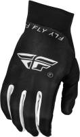 Fly Racing - Fly Racing Pro Lite Youth Gloves - 377-040YL - Black/White - Large - Image 1