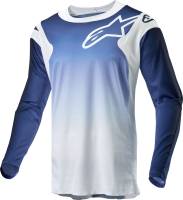Alpinestars - Alpinestars Racer Hoen Jersey - 3761324-2070-M - White/Dark Navy/Light Blue - Medium - Image 1