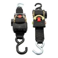 Camco - Camco Retractable Tie Down Straps - 2" Width 6' Dual Hooks - Image 1