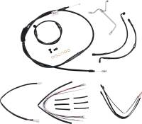 Burly Brand - Burly Brand Handlebar Cable/Line Install Kit - Black - B30-1170 - Image 1